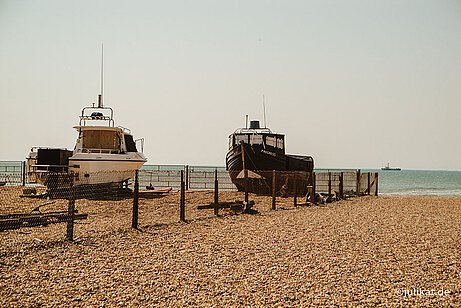 Strandhafen mit Booten