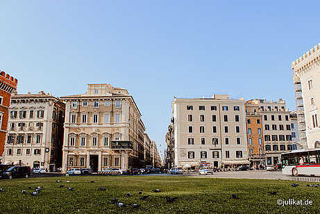 Blick von der piazza Venezia zur Einkaufsstraße