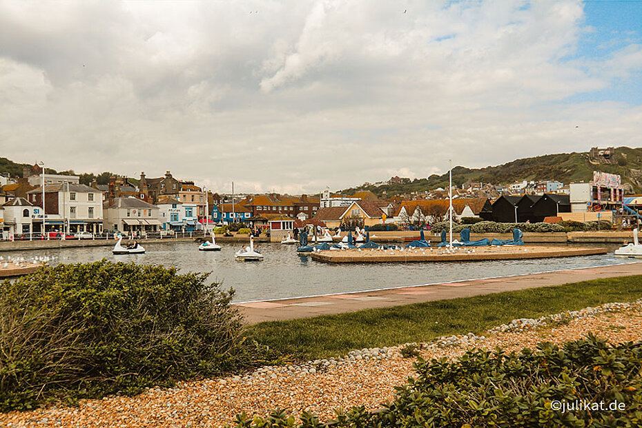 Vergnügungspark am Strand