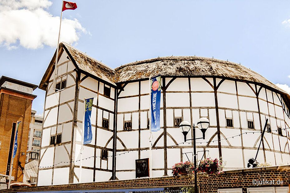 Anblick von außen des Shaekspeare's Globe Theatre