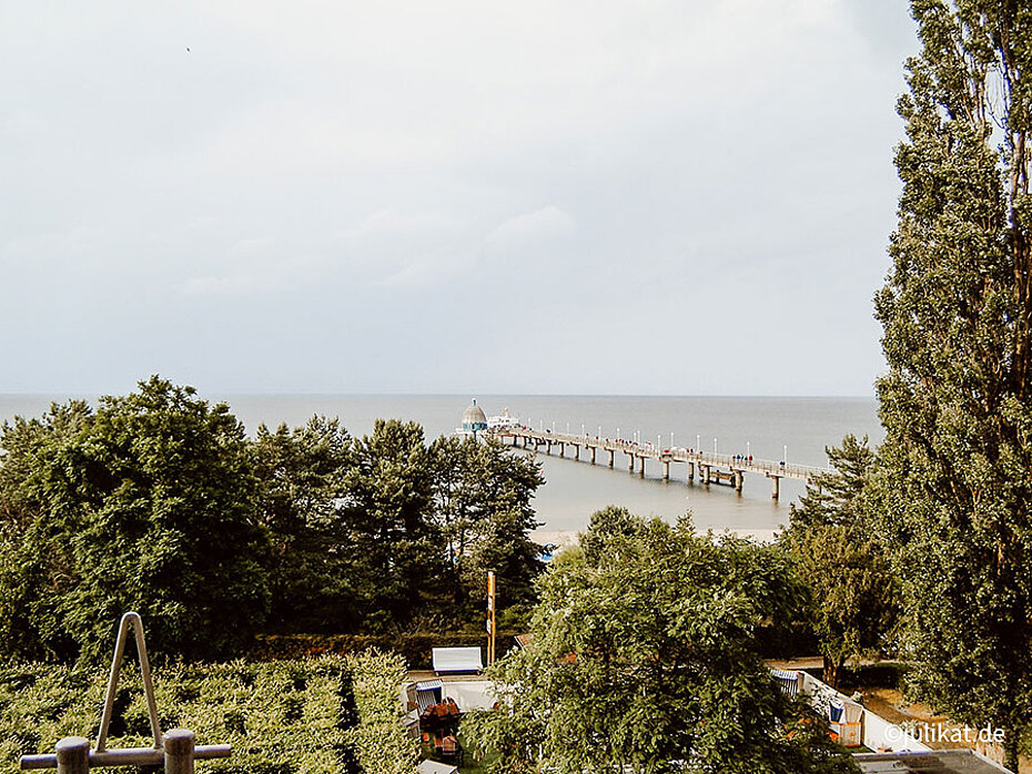 Blick zur Seebrücke