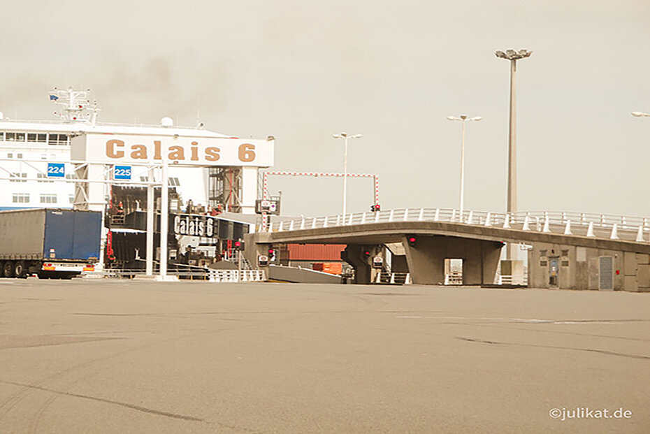 Hafenterminal in Calais